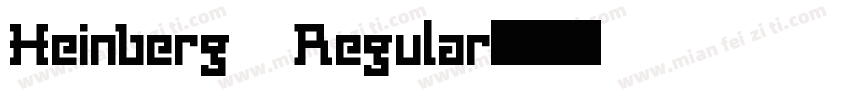 Heinberg Regular字体转换